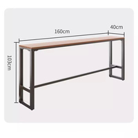 Ensemble table et chaises de loisirs pour balcon extérieur, table haute pour salon de thé, table de cour en plein air, structure métallique, design nordique