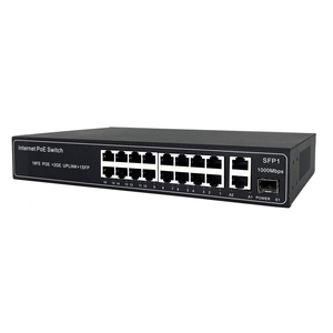 24V Passive PoE Switch 16 Port Non-Standard 10/100M With 2 Gigabit Uplink Specialized for Access <strong>Control</strong> and <strong>AP</strong> Hub - Product Image 4