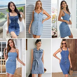 Zomer Koreaanse Tweedehands Jurk Bulk Denim Grote Tas Tweedehands Kleding Inventaris