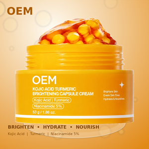 Fabricant de Cosmétiques OEM ODM : Crème Visage en Capsules à l'Acide Kojique et au Curcuma, Vitamine C, Niacinamide, Éclaircissante, Anti-Taches Brunes - Product Image 1