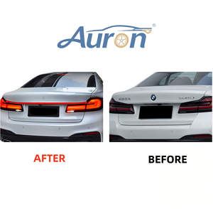 Feux arrière Full LED pour BMW Série 5 G30 2018-2022, lentille transparente, nouveau clignotant LCI, frein, 6000K, 6000 lm, 36W, 12V - Product Image 4