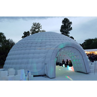 Dôme de fête gonflable extérieur personnalisé, grand, blanc, diamètre 10m, 12m, 15m, imperméable et portable