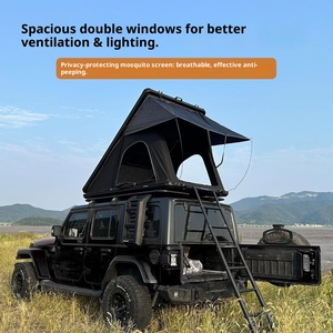 Tente de toit Houmu pour camping en plein air, tente de toit pour SUV, en alliage d'aluminium, coque souple, double couche, entièrement automatique, imperméable - Product Image 2