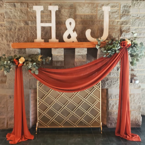 Voilages simples pour arche de <span class=keywords><strong>mariage</strong></span>, rideaux de fond transparents en polyester <span class=keywords><strong>blanc</strong></span> pour décorations de <span class=keywords><strong>mariage</strong></span> en extérieur, fêtes et plafonds - Product Image 5