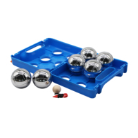 Ensemble de boules de pétanque de 73 mm, emballage en boîte en plastique, jeu de bocce pour pelouse, pour commande en gros