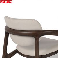 Meubles de Restaurant de Style moderne nordique chaises de salle à manger en bois chaise de dîner de tapisserie d'ameublement de tissu pour la cantine