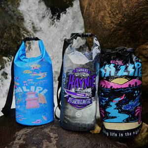 Sac seau étanche à double épaule pour voyage en plein air alpinisme rafting plage et rivière impression numérique Spot - Product Image 1