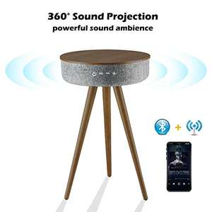 Nouveauté : Enceintes de table basse intelligentes Bluetooth avec son surround portable et pleine gamme, avec recharge sans fil - Product Image 2