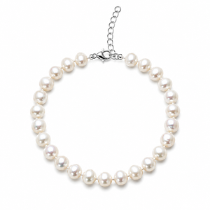 Bracelet de perles d'eau douce irrégulières, fermoir plaqué or réglable, bijoux tendance pour femmes, idéal pour les soirées - Product Image 6