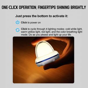 Lampe de camping portable rechargeable à LED moderne pour extérieur, en verre, lumière douce, chaude et colorée, pour vente en gros - Product Image 3