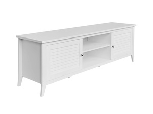 <span class=keywords><strong>Mesa</strong></span> de Televisión de Melamina Blanca con 2 Cajones - Product Image 5