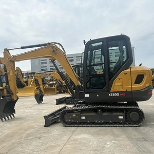 Nouvelle mini-excavatrice sur chenilles XE60G Pro 6 tonnes avec moteur Kubota V2607, godet de 0,24 m³, certifiée CE, pour terres agricoles, municipalités et serres - Product Image 1