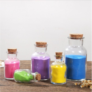 Nhỏ rõ ràng mẫu thử nghiệm Ống lọ thủy tinh với nút chai bằng gỗ lọ có nhu cầu chai thủy tinh container (30*75mm,30*80mm,30*100mm) - Product Image 3