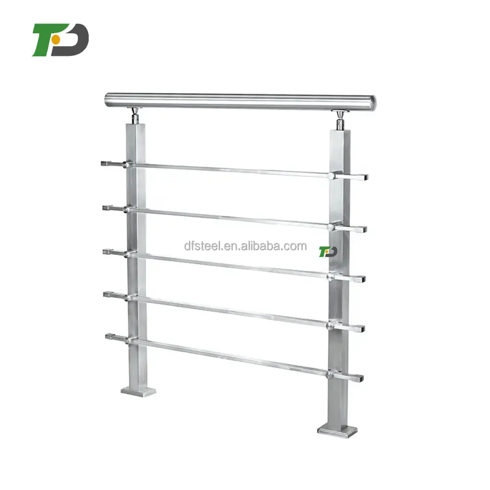 DF BEST PRICE Stainless Steel Balcony Balustrade Metal Rod Tube Railing