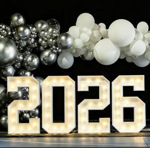 26 Bảng chữ cái tiếng Anh trang trí nội thất Đảng lớn từ marquee ánh sáng chữ ký ngày giáng sinh đám cưới dẫn ánh sáng lên chữ - Product Image 1