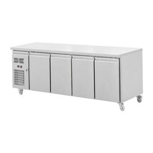 Fournitures d'usine refroidisseur de travail de haute qualité équipement de réfrigération commerciale sous le comptoir congélateur 4 portes en verre réfrigérateur - Product Image 5