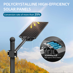 Đèn đường năng lượng mặt trời tích hợp siêu sáng, cỡ lớn, chống nước <span class=keywords><strong>IP66</strong></span>, sử dụng ngoài trời - Product Image 4