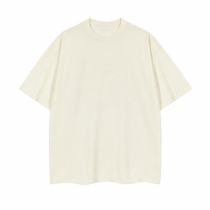 เสื้อยืดคอตตอน 100% หนัก 260 กรัม แบบสั่งทำพิเศษ OEM ODM ทรงโอเวอร์ไซส์ คอกลม แขนสั้น ไม่มีลาย พร้อมสกรีนโลโก้ - Product Image 2