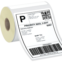 JINYA 70g Rouleau de papier d'étiquettes thermiques directes à trois protections pour basses températures, adhésif en caoutchouc, pour aliments surgelés et stockage frigorifique, personnalisable