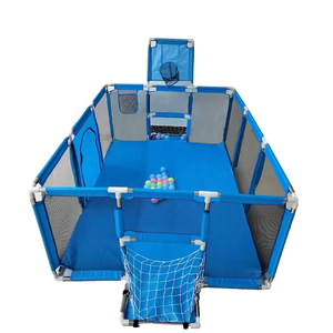 Kids Safety Playpen Baby Play Fence <strong>Children</strong> <strong>Playground</strong> With Basketball Hoop and Soccer - Product Image 5