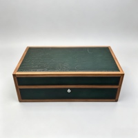 Boîte à montres en bois et cuir avec coussin en daim, compartiment pour montres connectées et mécaniques, écouteurs, collectionneur, luxe, commémorative