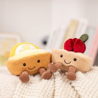 Gantungan Kunci Boneka Keju Kawaii, Bahan Katun PP Lembut, Liontin Makanan untuk Dekorasi Tas Ransel dan Hadiah Ulang Tahun