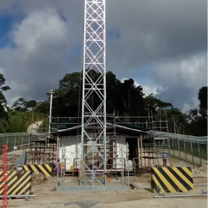 Tour en acier Tour RDS Tour de site de déploiement rapide de télécommunication avec cadre de base en acier <span class=keywords><strong>Grillage</strong></span> sans fondation en béton - Product Image 4