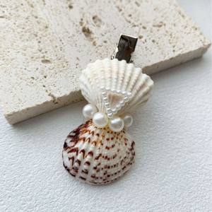 Doğal Deniz Kabuğu Yan Tokası, Deniz Minaresi, Deniz Yıldızı, Okyanus Temalı Kız Çocuk Plaj ve Okyanus Stili Saç Tokası, Tarak Şeklinde Parti Saç Aksesuarı - Product Image 4