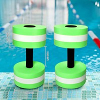 Lot de 2 haltères aquatiques Résistance à l'eau Poids de l'eau Aérobic aquatique Haute densité EVA-Foam Pool Fitness