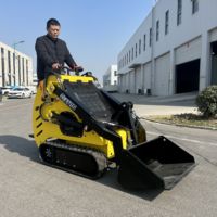 Cina fabbrica Batterie Loader idraulico Mini Skid Steer elettrico 0.6 ton 1 ton 1.5 2 ton per la vendita