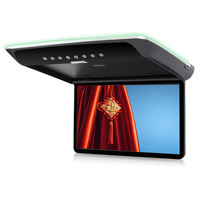 Nuevo Monitor de Techo Abatible Manual para Autobús de 15.6 Pulgadas, Reproductor Multimedia TF USB MP5, FHD 1920*1080, Lámparas Ambientales, Audio Estéreo, Monitor TFT Android