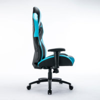 Chaise de bureau grande taille avec coussin extra large et dossier inclinable, chaise de jeu Bluetooth robuste