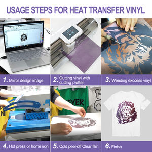 Yesion transfert de chaleur HTV vinyle arc-en-ciel réfléchissant fer sur vinyle pour T-Shirt caméléon holographique pour <span class=keywords><strong>Cricut</strong></span> et <span class=keywords><strong>Silhouette</strong></span> - Product Image 5