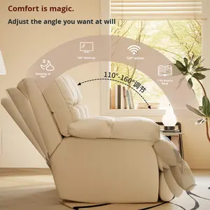 Neuankömmling Samt Stoff Material <span class=keywords><strong>Rocker</strong></span> Single Lazy <span class=keywords><strong>Swivel</strong></span> <span class=keywords><strong>Recliner</strong></span> Nordic Sofa Mikro faser Wohnzimmer Stuhl - Product Image 4