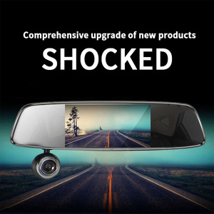 1080P HDDVRカーリアビューミラービデオレコーダーカメラダッシュカムDashCam5インチIPSデュアルチャンネルレンズオートアクセサリー - Product Image 5