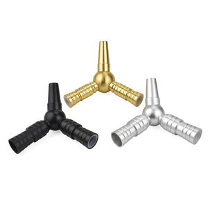 Connecteur <span class=keywords><strong>de</strong></span> chicha en aluminium pur en forme <span class=keywords><strong>de</strong></span> Y pour 2 personnes, idéal pour les salons <span class=keywords><strong>de</strong></span> chicha - Vente en gros - Product Image 1