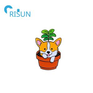 Fabrication personnalisée mignon belle Animal chien <span class=keywords><strong>Corgi</strong></span> émail broche <span class=keywords><strong>Corgi</strong></span> chien émail broche Badge <span class=keywords><strong>Corgi</strong></span> amour bout à bout bijoux épinglette - Product Image 3