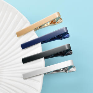 工場製 ステンレス鋼 鏡面研磨 タイクリップ シンプル シャツクリップ ブランク カスタムロゴ彫刻 メンズ ネクタイピン - Product Image 2