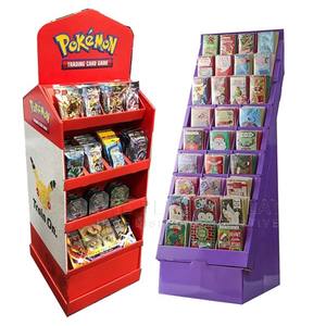 Support d'affichage en papier personnalisé à 3 étagères, présentoir portable en carton ondulé pour bibliothèque, magazines, bandes dessinées - Product Image 5