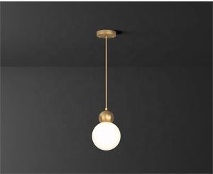 Boule de verre nordique lampes suspendues chambre chaude lampes de chevet Art Restaurant salon Bar tête de bulle lampe suspendue décor luminaire - Product Image 1