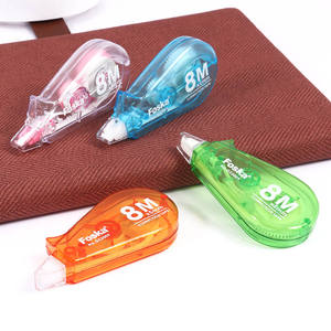 Foska Factory Fabricación de artículos escolares Mini juego de cintas correctoras blancas para estudiantes Lindo suministro de papelería constante - Product Image 1