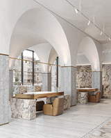 Vitrine à bijoux en marbre de luxe sur mesure BRUTALIST, éclairage LED, écologique, robuste, imperméable, recyclable, 20 ans d'expérience