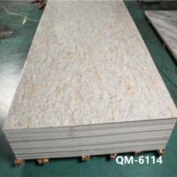 Prix des panneaux muraux en PVC, feuille de marbre en PVC, panneau UV pour la décoration intérieure, fabrication chinoise