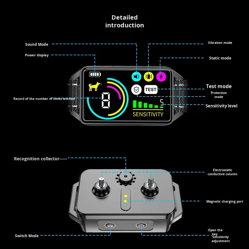 Easy-Pets SP1 IP67 Waterproof Rechargeable Bark Control Collar for Dogs - Product Details Buying Gui