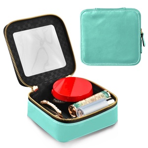 Nouvelle Tendance : Trousse de Toilette en Cuir PU Couleur Bonbon, Design Personnalisé, Mini Pochette à Maquillage, Sac Cosmétique de Voyage pour Femmes et Hommes - Product Image 4