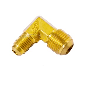 ข้อต่อทองเหลือง JIC 45 ขนาด 1/2"x1/2" ทนทานต่อการกัดกร่อน °   ข้อต่อข้อศอกเกลียว BSPT สำหรับเรือยอชท์ ผลิตในไต้หวัน - Product Image 1