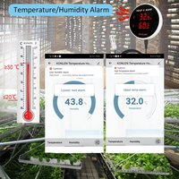 Capteur de température et d'humidité WIFI avec alarme, sonde de 3 m, surveillance à distance via application, automatisation de la maison intelligente, thermomètre hygromètre Tuya