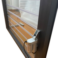 Fenêtre de ventilation à persiennes électriques - Volets automatiques en aluminium pour usage commercial et résidentiel