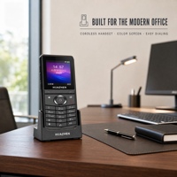 Telefono IP Wireless V960W POE WiFi 6 Dual Band, Ricevitore Portatile PTT con Cancellazione del Rumore, Batteria 3000mAh, Robusto con Display LCD a Colori
