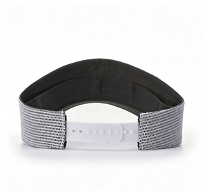 Visera de malla bordada con logotipo personalizado, de secado rápido y transpirable, para golf, tenis y running. - Product Image 3